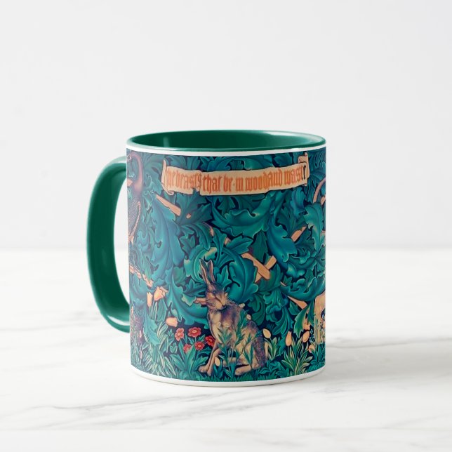 Djur i skogen, William Morris Mugg (Framsida vänster)
