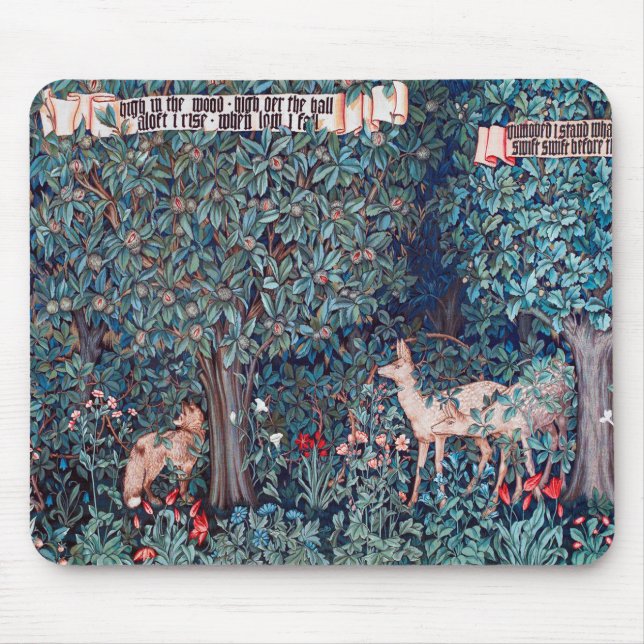 Djur i skogen, William Morris Musmatta (Framsidan)