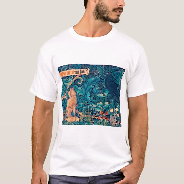 Djur i skogen, William Morris T-Shirt (Framsida)