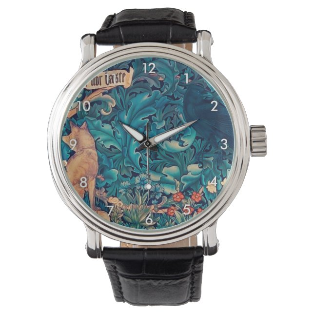Djur i skogen, William Morris Watch Armbandsur (Framsida)
