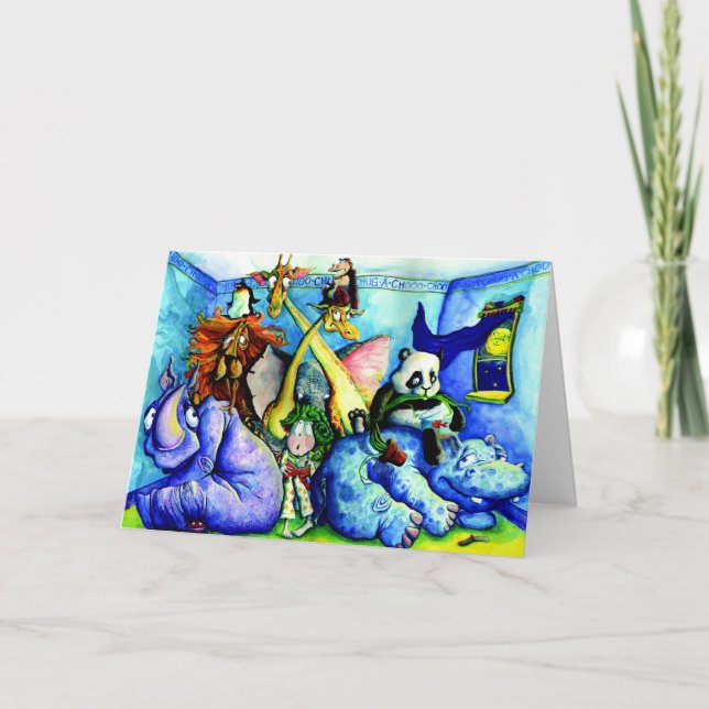 djur i sovrummet kort (Framsida)