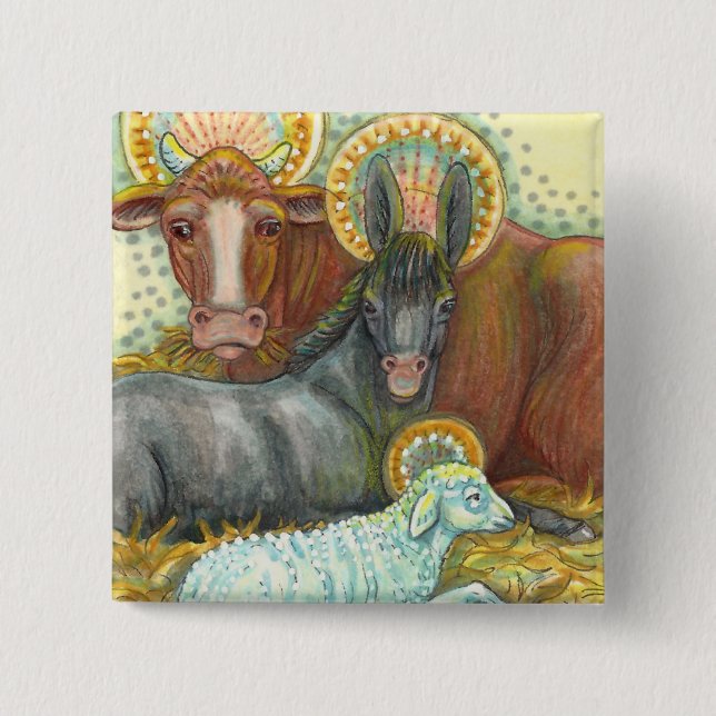 DJUR I STABIL, OX, DONKEY & SHEEP KNAPP (Framsida)