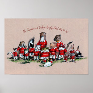 Djur i Stora Sten: Tanglewood College Rugby Poster