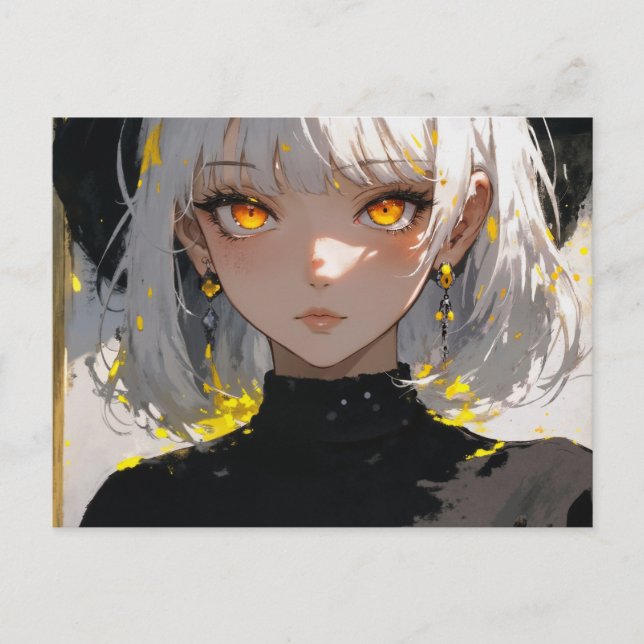 Djur i svarta kläder, brevkorsning vykort (Framsida)