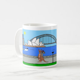 Djur i världen, Australien: känguru & koala Kaffemugg