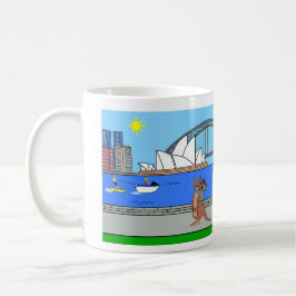 Djur i världen, Australien: känguru & koala Kaffemugg