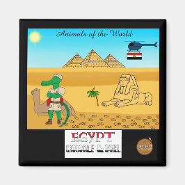 Djur i världen, Egypten: Krokodil & Kamel Magnet