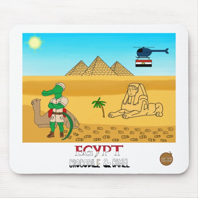 Djur i världen, Egypten: Krokodil & Kamel Musmatta (Framsidan)