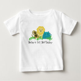 Djur i Zoo Baby's 1-årsdag Tee