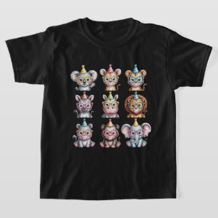 Djur i zoo Vilda djur Födelsedagsfest Zoo-dagen T Shirt