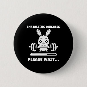 Djur Installerar Muskler Fitness Bodybuilding Kani Knapp