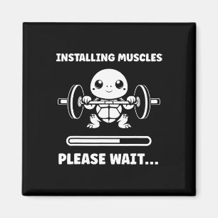 Djur Installerar Muskler Fitness Bodybuilding Tu Magnet