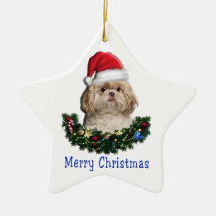Djur jul julgransprydnad keramik