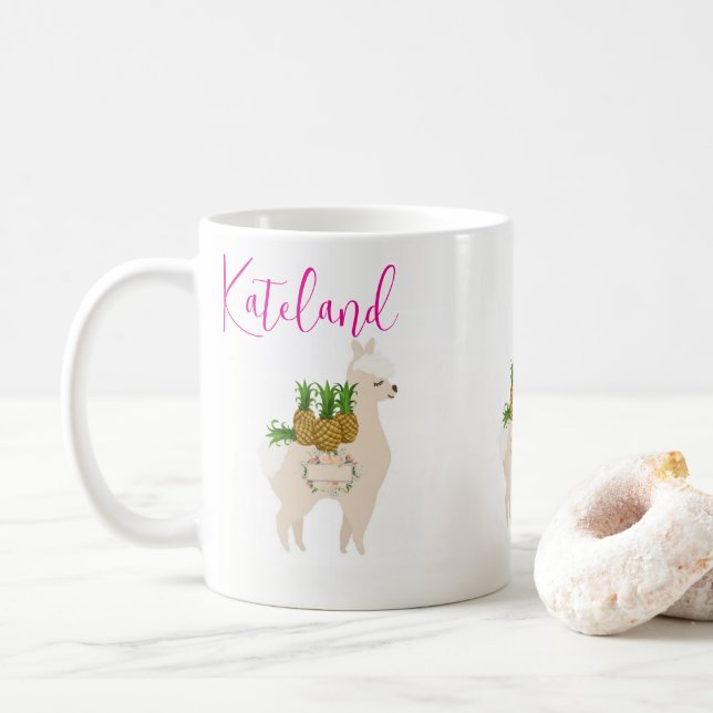 Djur Kaffe Blommig Mugg (Med munk)