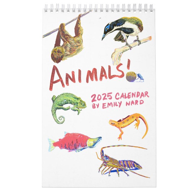 Djur! Kalender 2025 (Omslag)