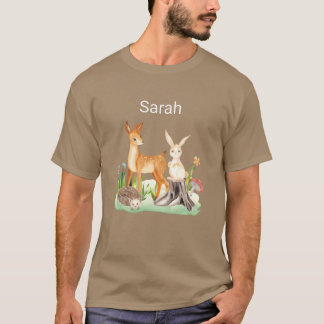 Djur kanin igelkott Sarah pojke T Shirt