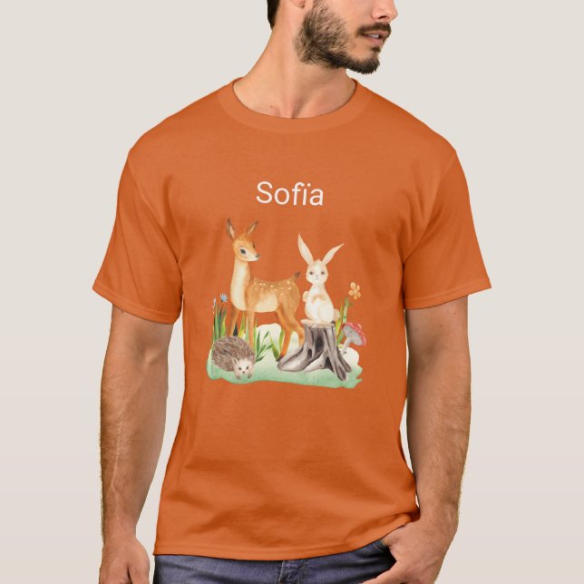 Djur kanin igelkott Sofia present T Shirt (Framsida)