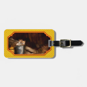 Djur - Katt - Hink med kul Bagagebricka