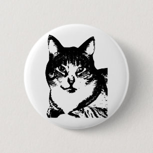 Djur,Katt,Katter,djur,husdjur,katt,tiger,vildkatt, Knapp