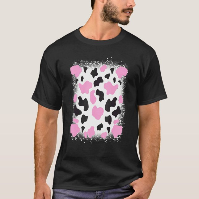 Djur Ko Tryck Söt Rodeo Kviga Mamma T Shirt (Framsida)