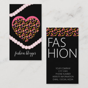 Djur Kvinna Skönhet Fashionista Bloggare Planerare Visitkort