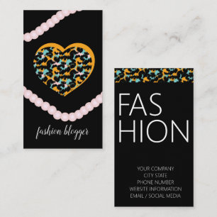 Djur Kvinna Skönhet Fashionista Bloggare Planerare Visitkort