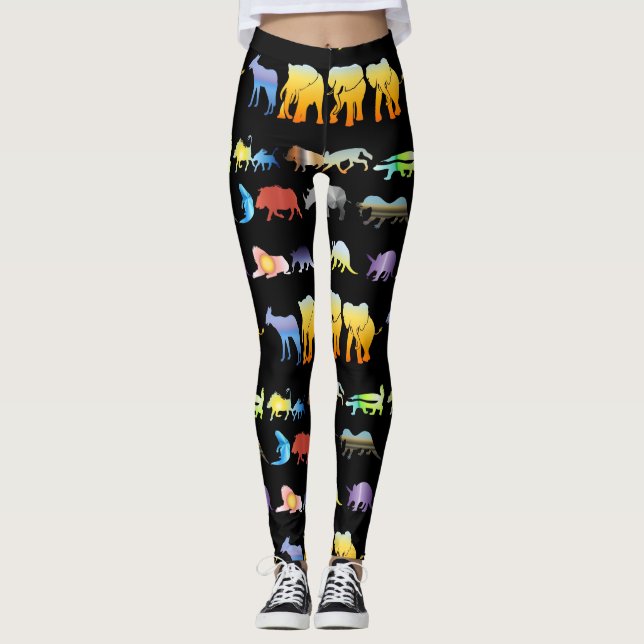 Djur Kvinnors benlag Leggings (Framsida)