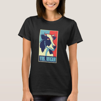 Djur Kyckling Gris Ko Ja Vegan Vegetarian Retro T Shirt