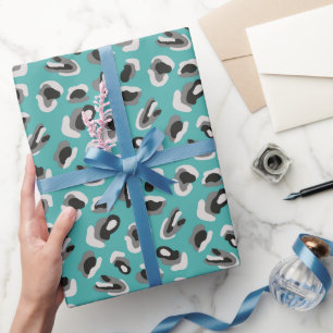 Djur Leopard Print mönster Presentpapper
