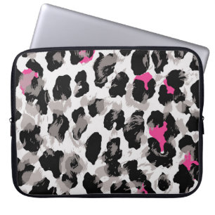 Djur, leopard, struktur, grundabstrakt,afrika laptop fodral