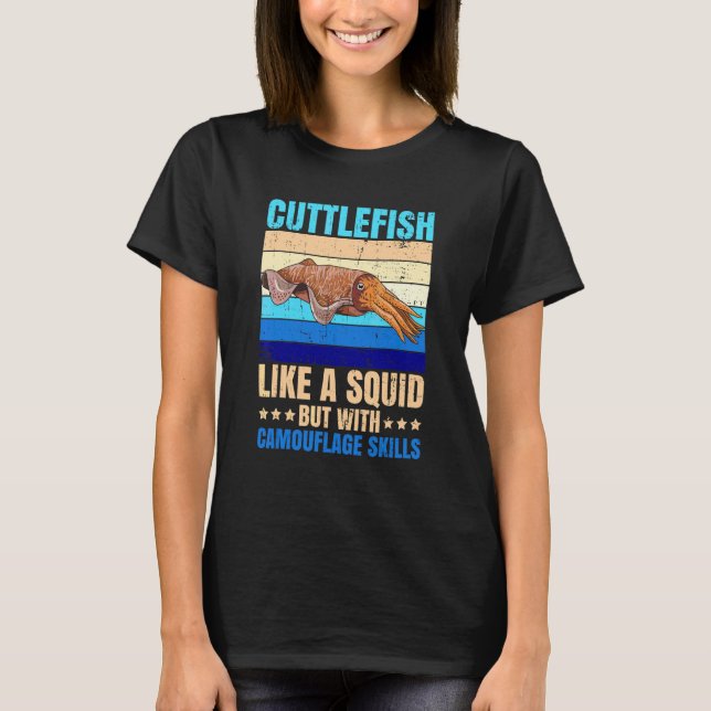 Djur Marina Bläckfisk Citat för en Bläckfisk   T Shirt (Framsida)