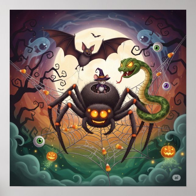 Djur med vismisk graveyard poster (Framsidan)