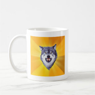 Djur Meme för kuragevargrådgivning Kaffemugg