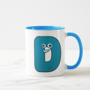djur monogram - D Mugg