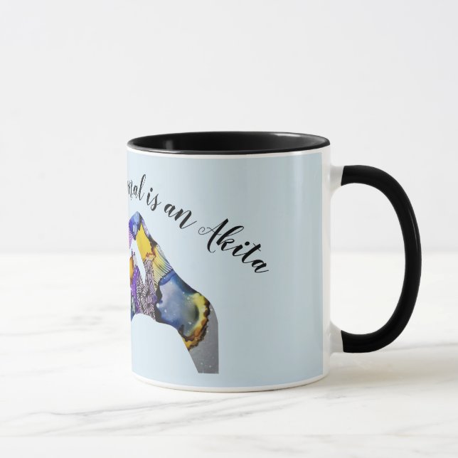 Djur mugg för Akita ande (Höger)