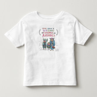 Djur musikbandutslagsplats tee shirt