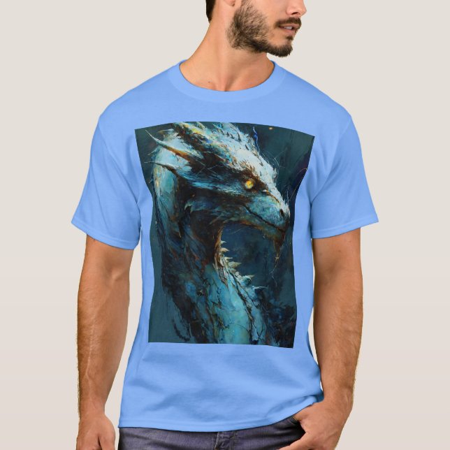 Djur mystisk opal drake t shirt (Framsida)