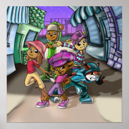 Djur och hattar poster