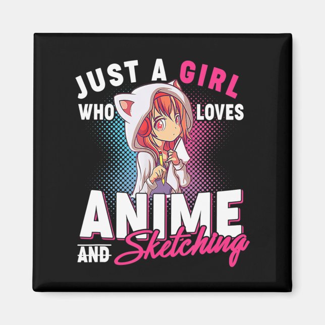 Djur och skal Bara en flicka som Kärlek animerar m Magnet (Framsidan)