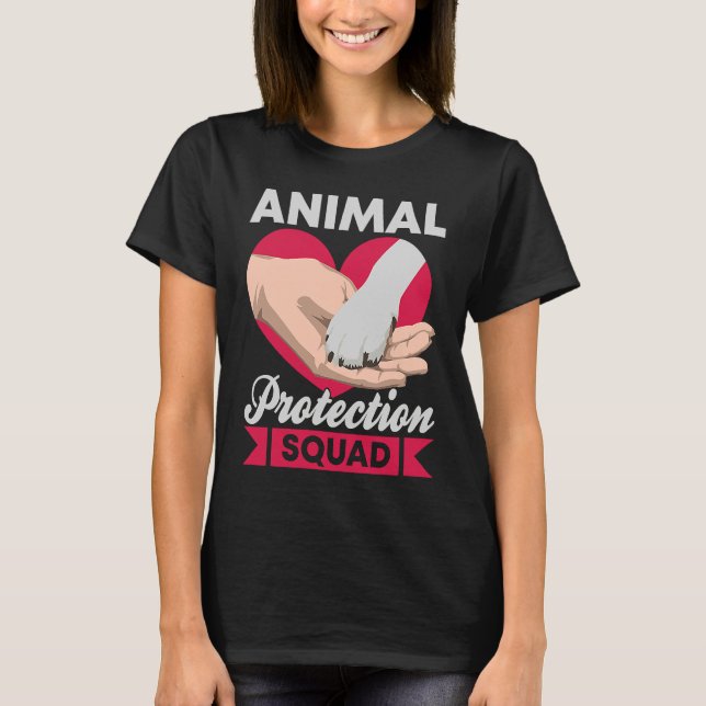 Djur över Räddingen för djurrättsaktivister (Conse T Shirt (Framsida)