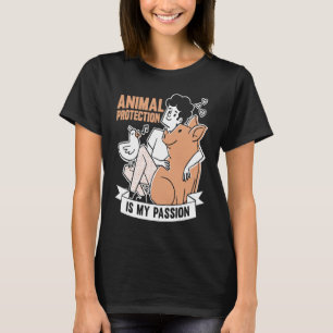 Djur över Räddingen för djurrättsaktivister (Conse T Shirt