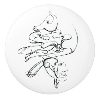 Djur överallt knopp