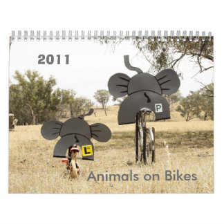 Djur på Bikes 2011 Calendar Elephant Kalender