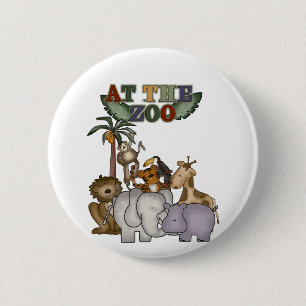 Djur på de Zootshirtsna och gåvorna Knapp