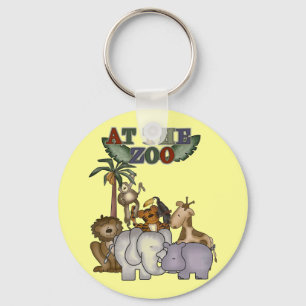 Djur på de Zootshirtsna och gåvorna Nyckelring