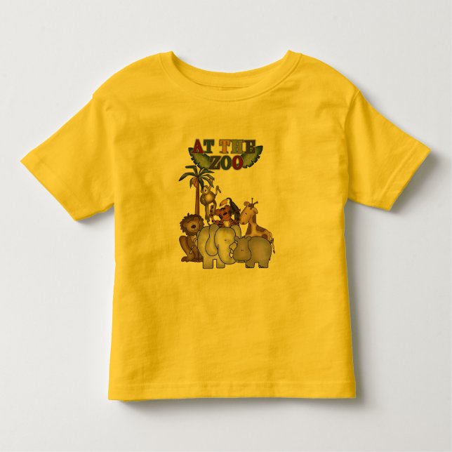 Djur på de Zootshirtsna och gåvorna T-shirt (Framsida)