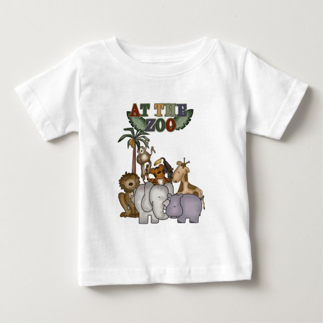 Djur på de Zootshirtsna och gåvorna T-shirt (Framsida)
