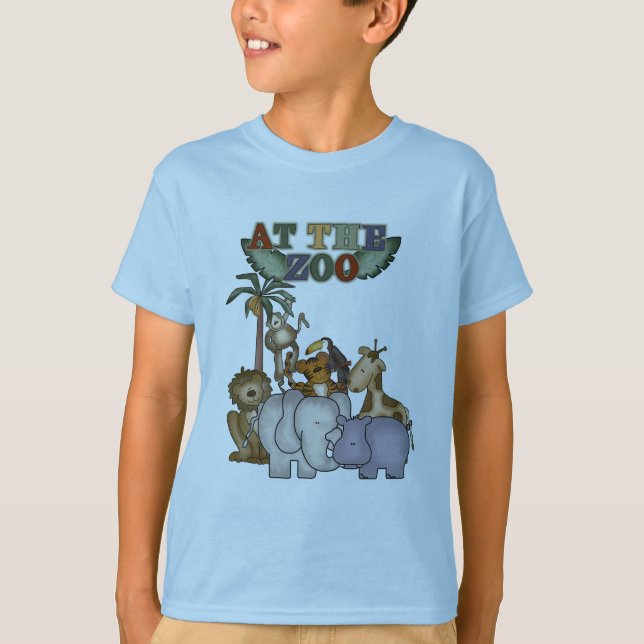 Djur på de Zootshirtsna och gåvorna Tee (Framsida)
