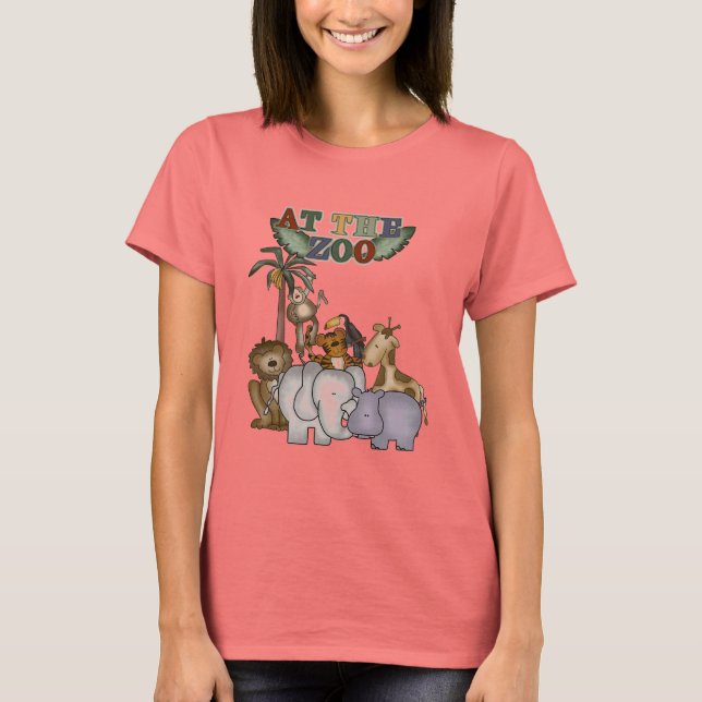 Djur på de Zootshirtsna och gåvorna Tee (Framsida)
