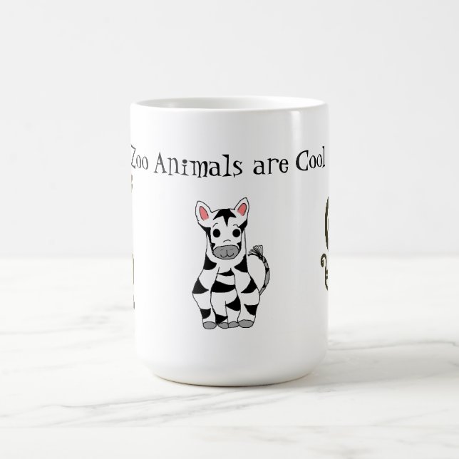 Djur på zoo är coola kaffemugg (Center)